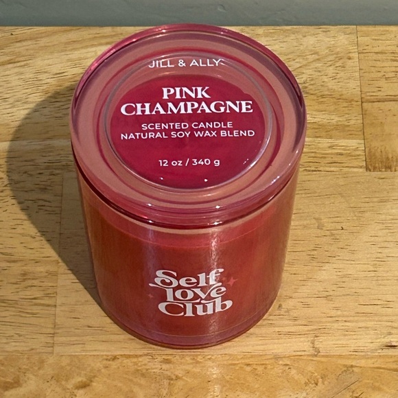 JILL AND ALLY “Self Love Club”Champagne Scented Candle. Soy Wax Blend. NWTS - Picture 6 of 6